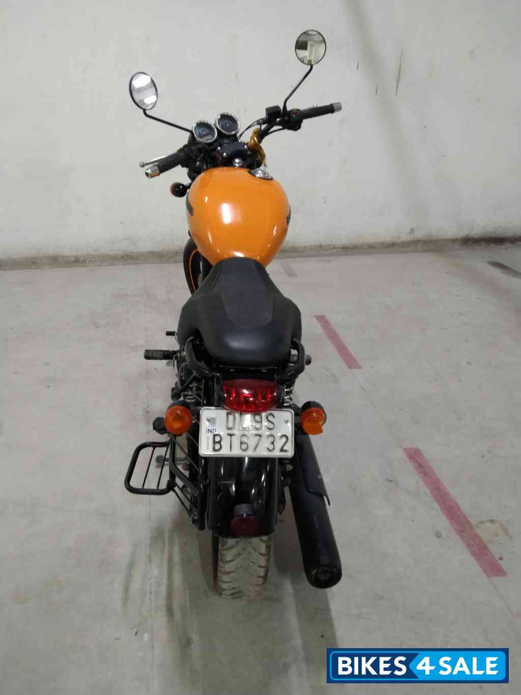 Orange Royal Enfield Thunderbird X 500