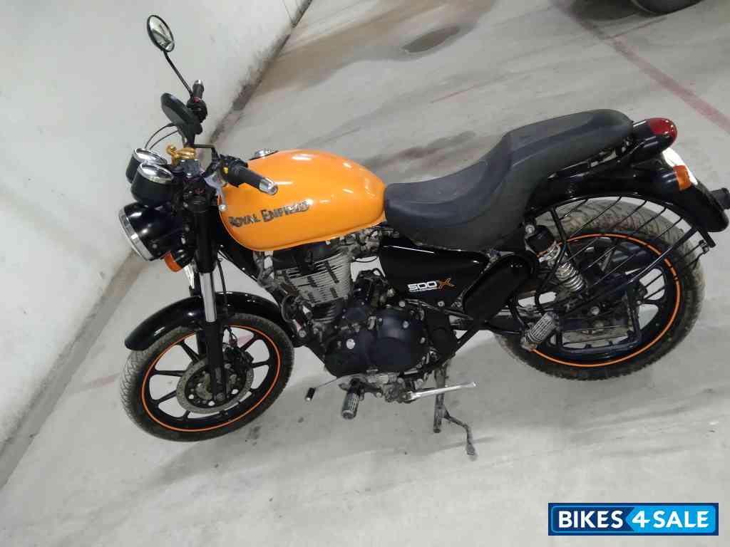 Orange Royal Enfield Thunderbird X 500