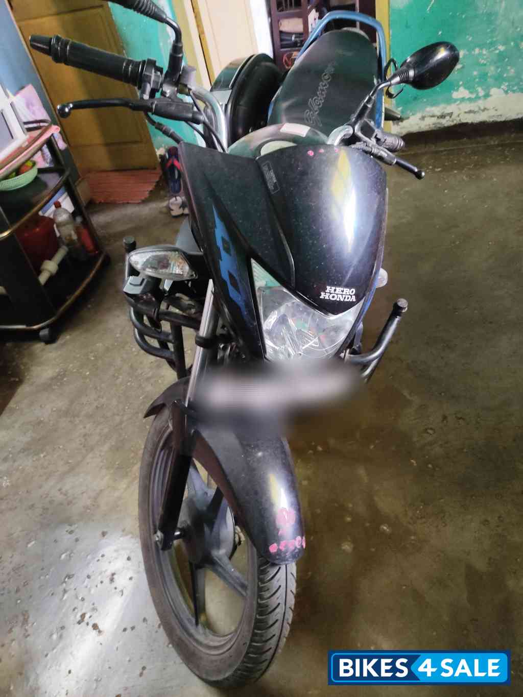 Blue Black Hero Glamour 125 Drum