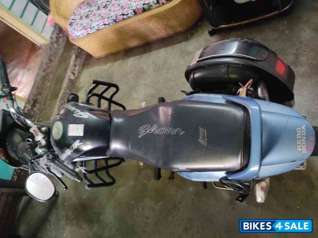 Blue Black Hero Glamour 125 Drum