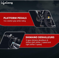 Bicycle  Lifelong MTB 27.5T Gear Cycle for Men and Women - 21 Speed Mountain