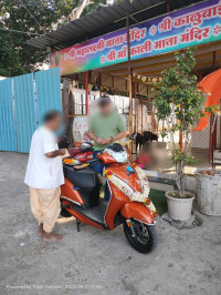 Orange TVS Jupiter 125