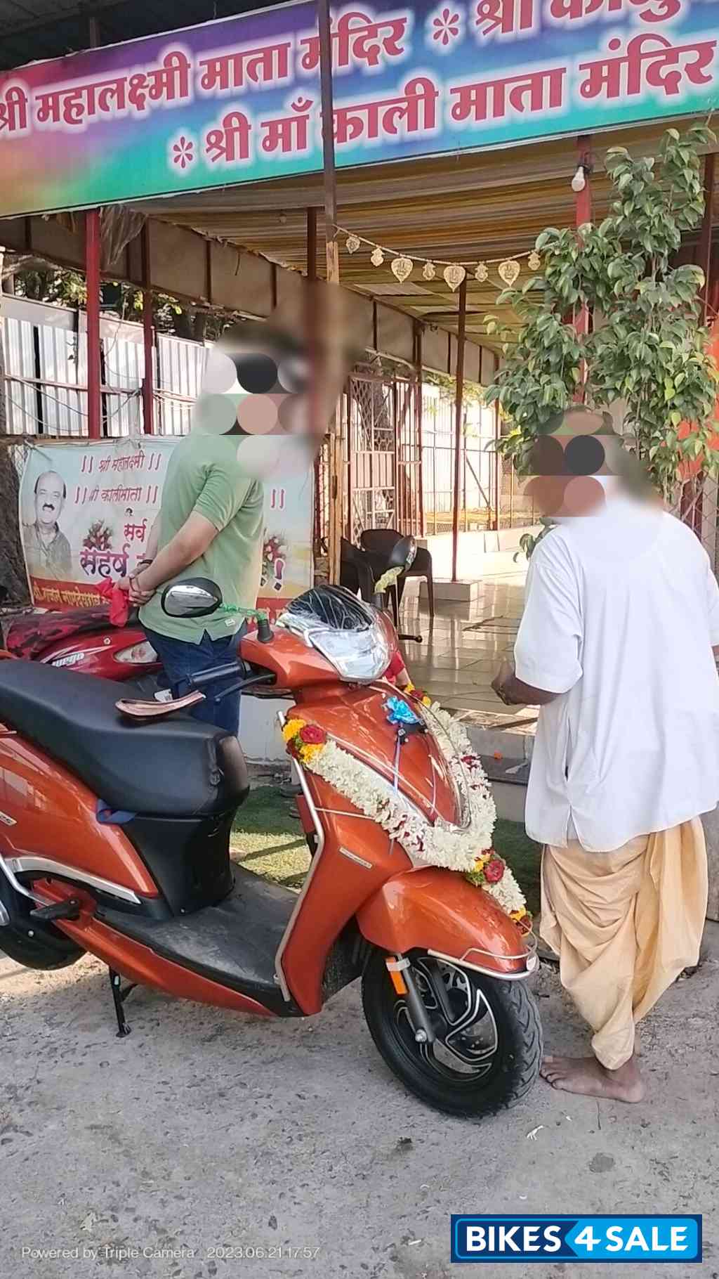 Orange TVS Jupiter 125