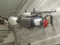 Silver Royal Enfield Bullet Electra