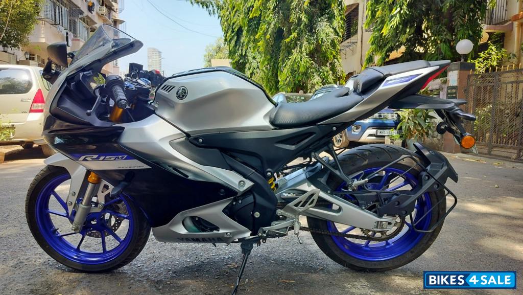 Silver Yamaha R15M Monster Energy MotoGP Edition