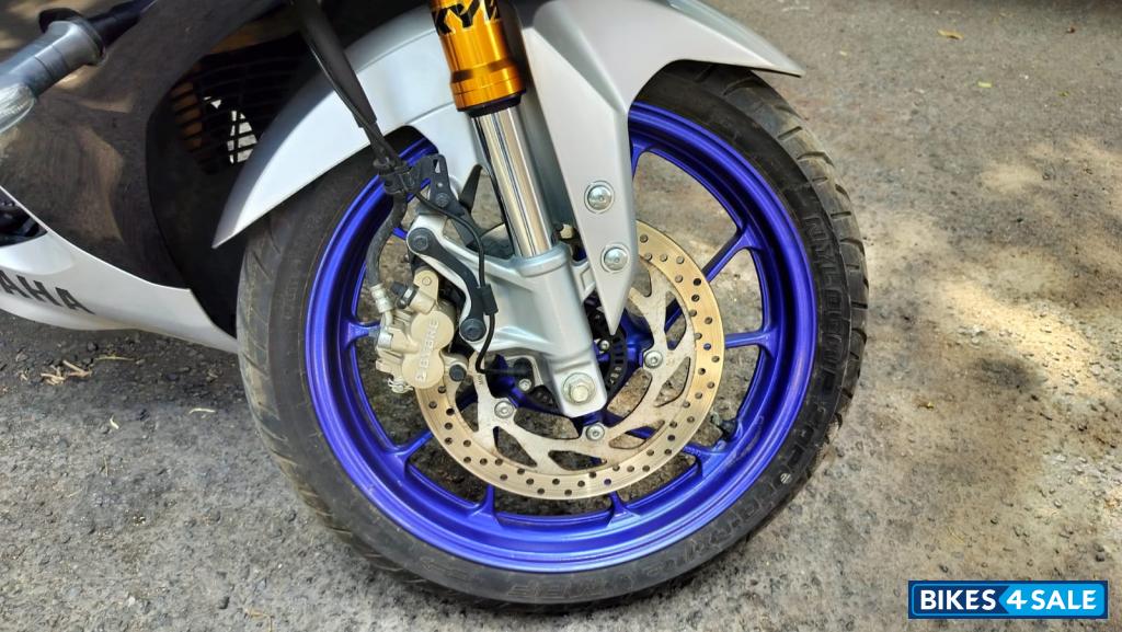 Silver Yamaha R15M Monster Energy MotoGP Edition