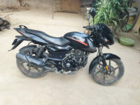 Black Bajaj Pulsar 125 Neon Disc Single Seat