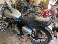 Silver Royal Enfield Bullet Electra