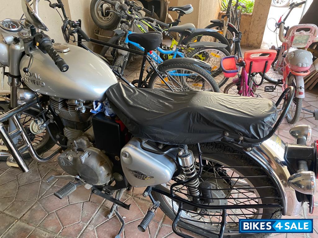 Silver Royal Enfield Bullet Electra