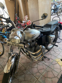 Silver Royal Enfield Bullet Electra