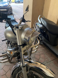 Silver Royal Enfield Bullet Electra