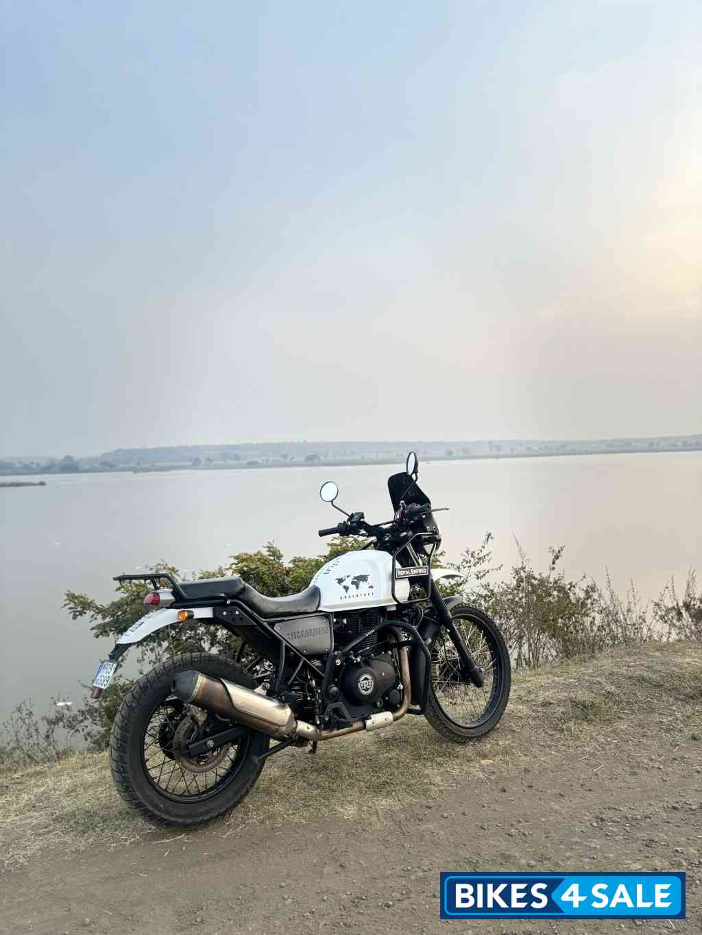 White Royal Enfield Himalayan