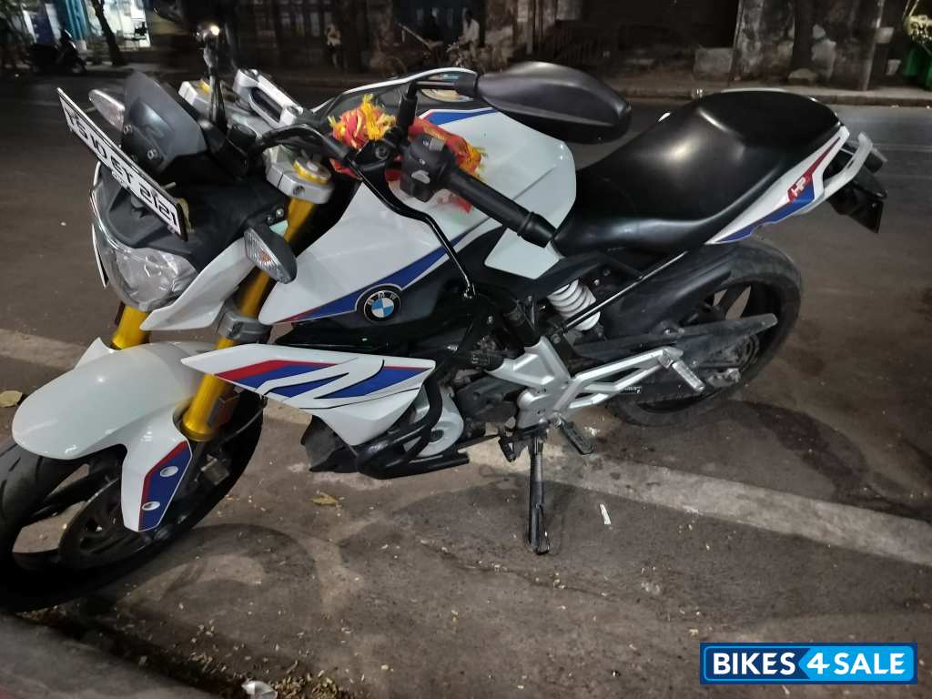 White And Blue BMW G 310 R
