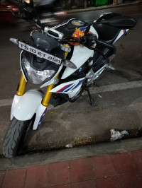 White And Blue BMW G 310 R