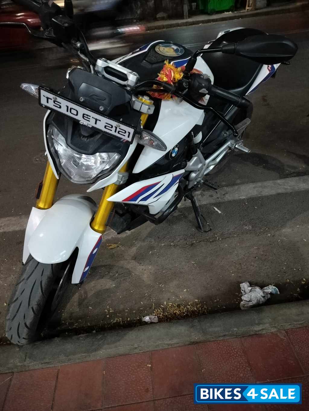 White And Blue BMW G 310 R