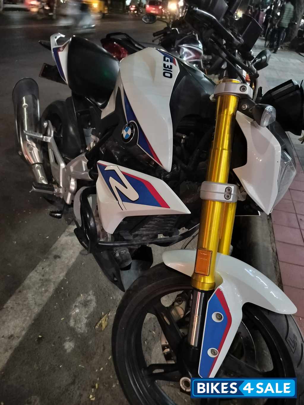White And Blue BMW G 310 R