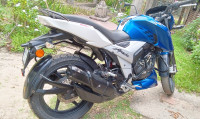 Blue And White TVS Apache RTR 160 4V