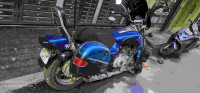 Blue Bajaj Avenger 220 DTS-i