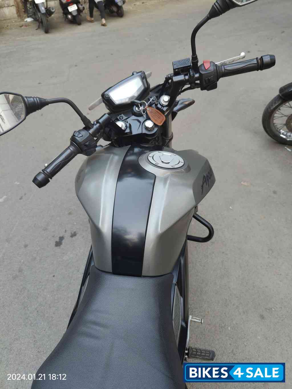 Grey TVS Apache RTR 200 4V