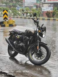Mirror Black Royal Enfield Interceptor 650 120th Year Anniversary Edition