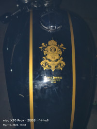 Mirror Black Royal Enfield Interceptor 650 120th Year Anniversary Edition