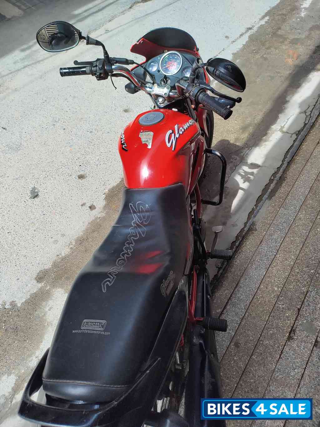 Red Hero Glamour 125 Drum