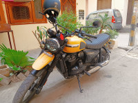 Yellow Yezdi Scrambler Single Tone