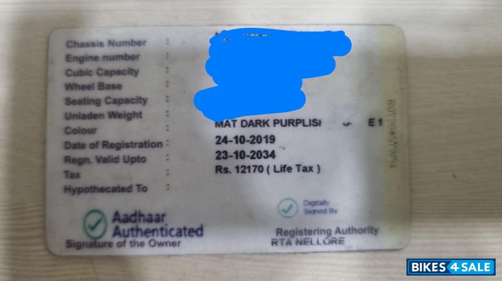 Mat Blue Yamaha FZ 25 BS6