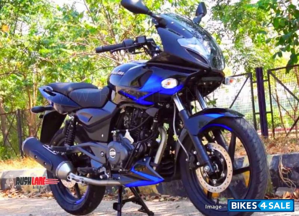 Black And Blue Bajaj Pulsar 220F