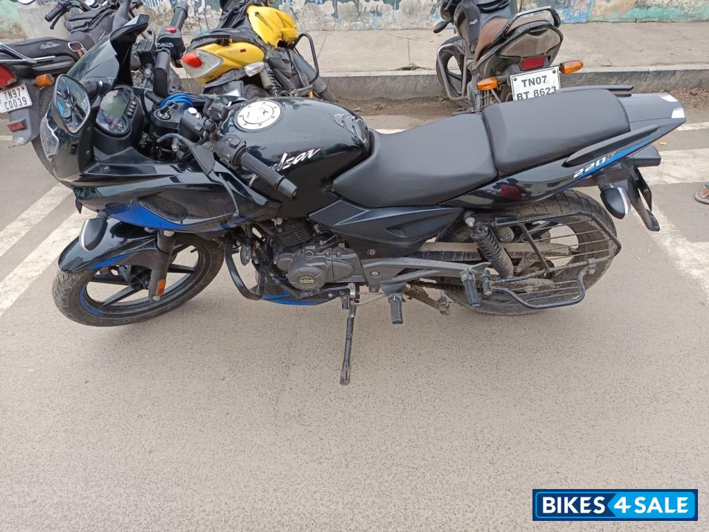 Black And Blue Bajaj Pulsar 220F