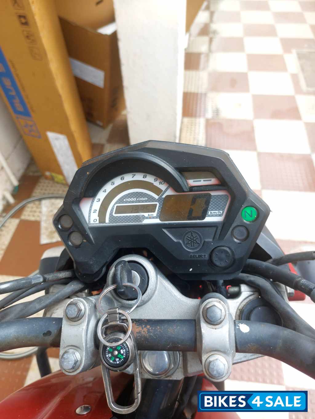 Red And Black Yamaha FZ16