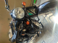 Pure Black Royal Enfield Classic 350 Single Channel BS6