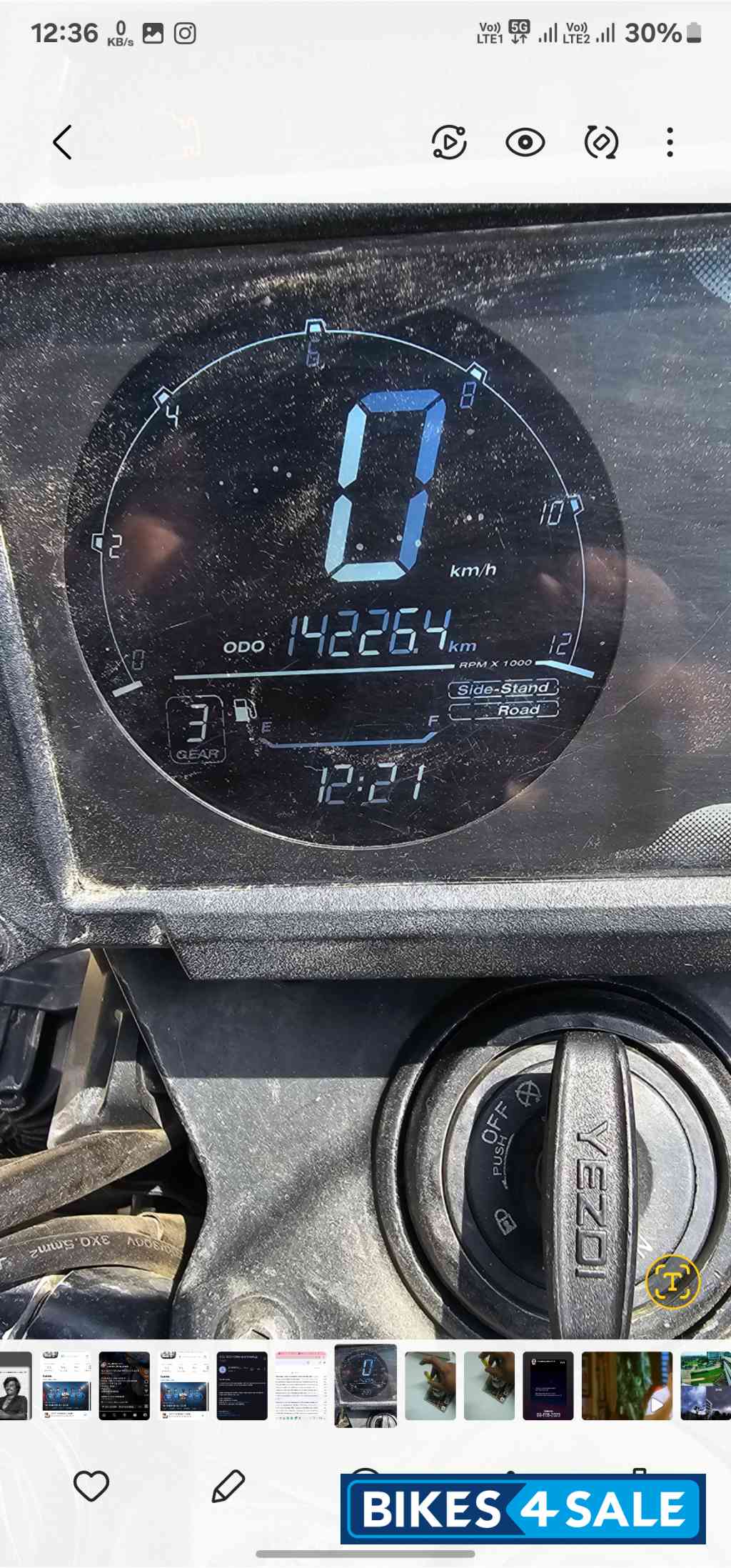 Yezdi Adventure Gloss