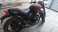 Red Royal Enfield Hunter 350 Metro
