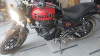Red Royal Enfield Hunter 350 Metro