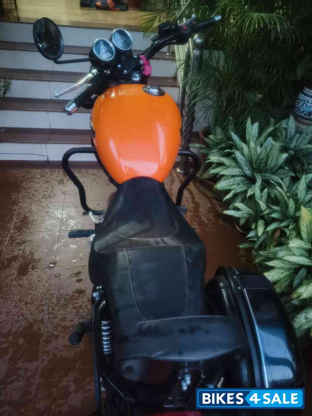 Orange Royal Enfield Thunderbird X 500