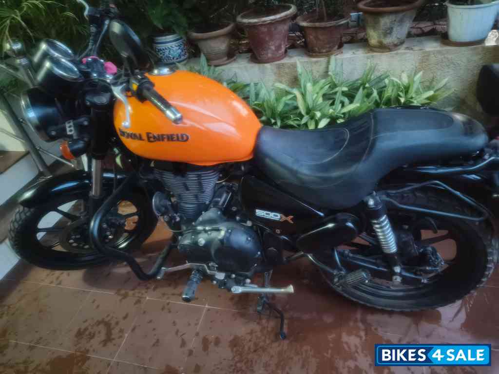 Orange Royal Enfield Thunderbird X 500