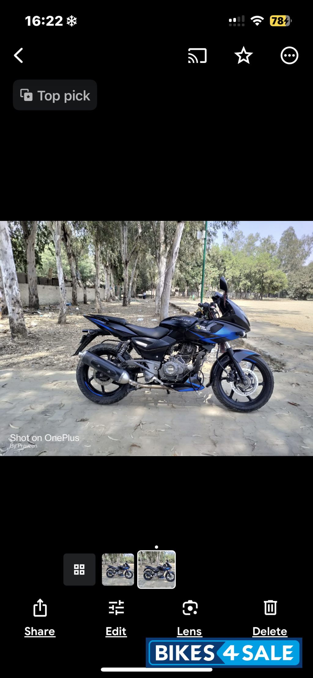 Bajaj Pulsar 220F BS6