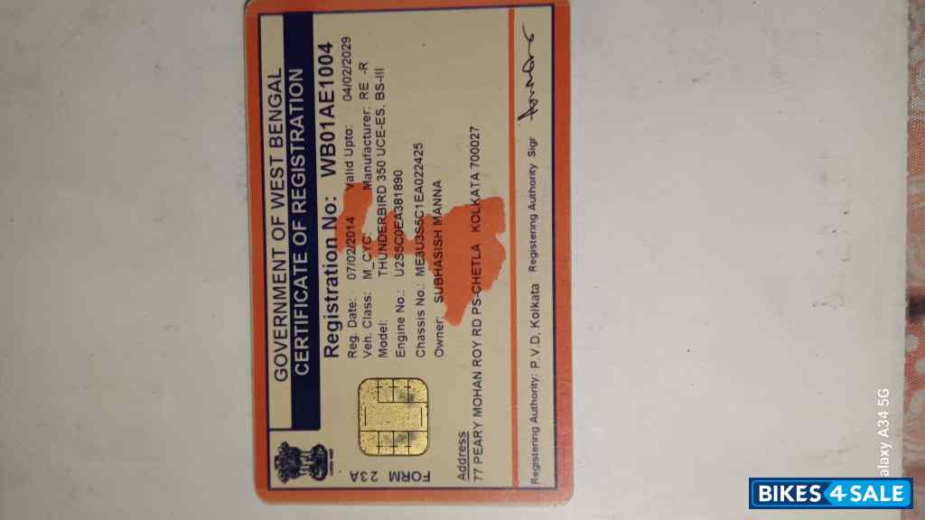 Twilight Royal Enfield Thunderbird 350