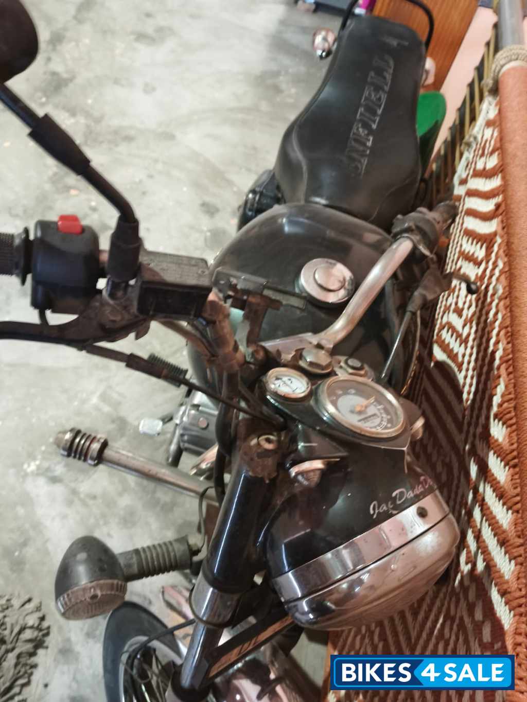 Black Royal Enfield Bullet Electra