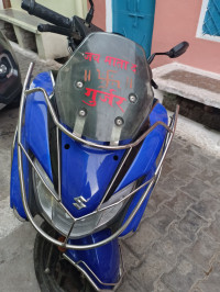 Blue Suzuki Burgman Street BS6