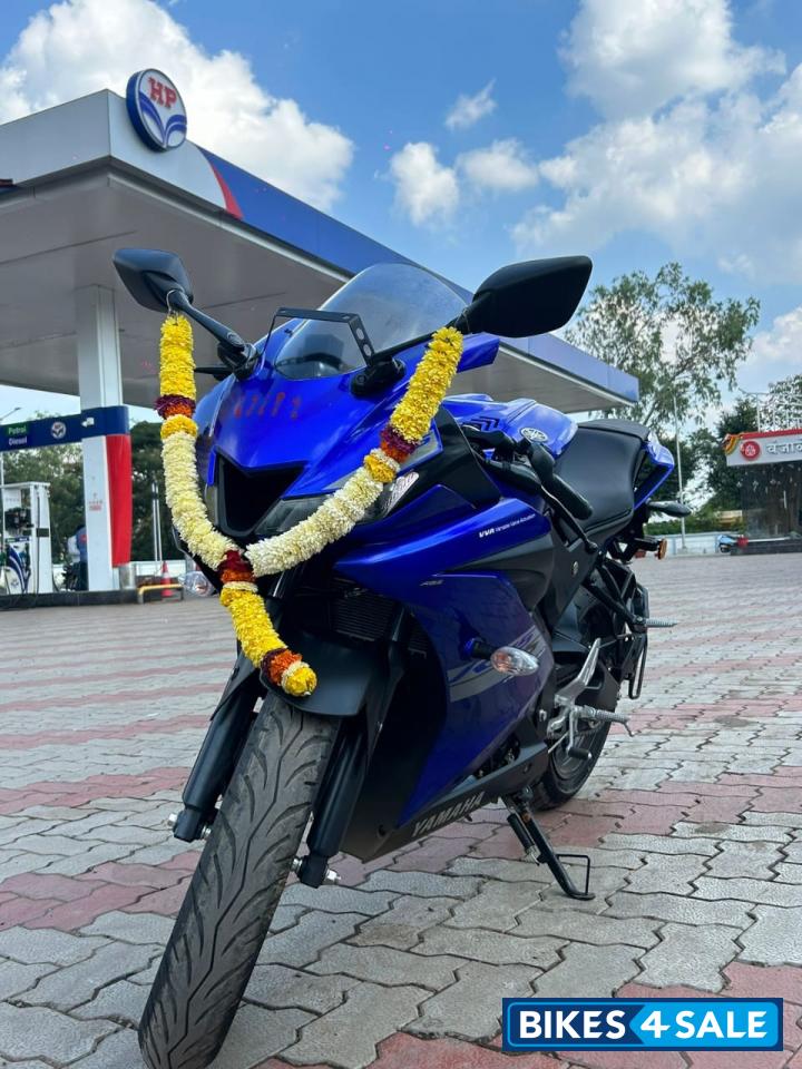 Blue Yamaha YZF R15 V3 BS6