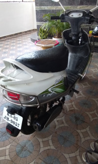 White Green TVS Scooty Pep