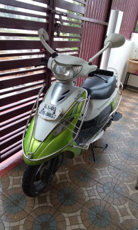 White Green TVS Scooty Pep