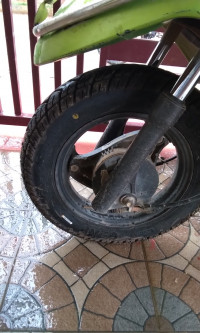 White Green TVS Scooty Pep