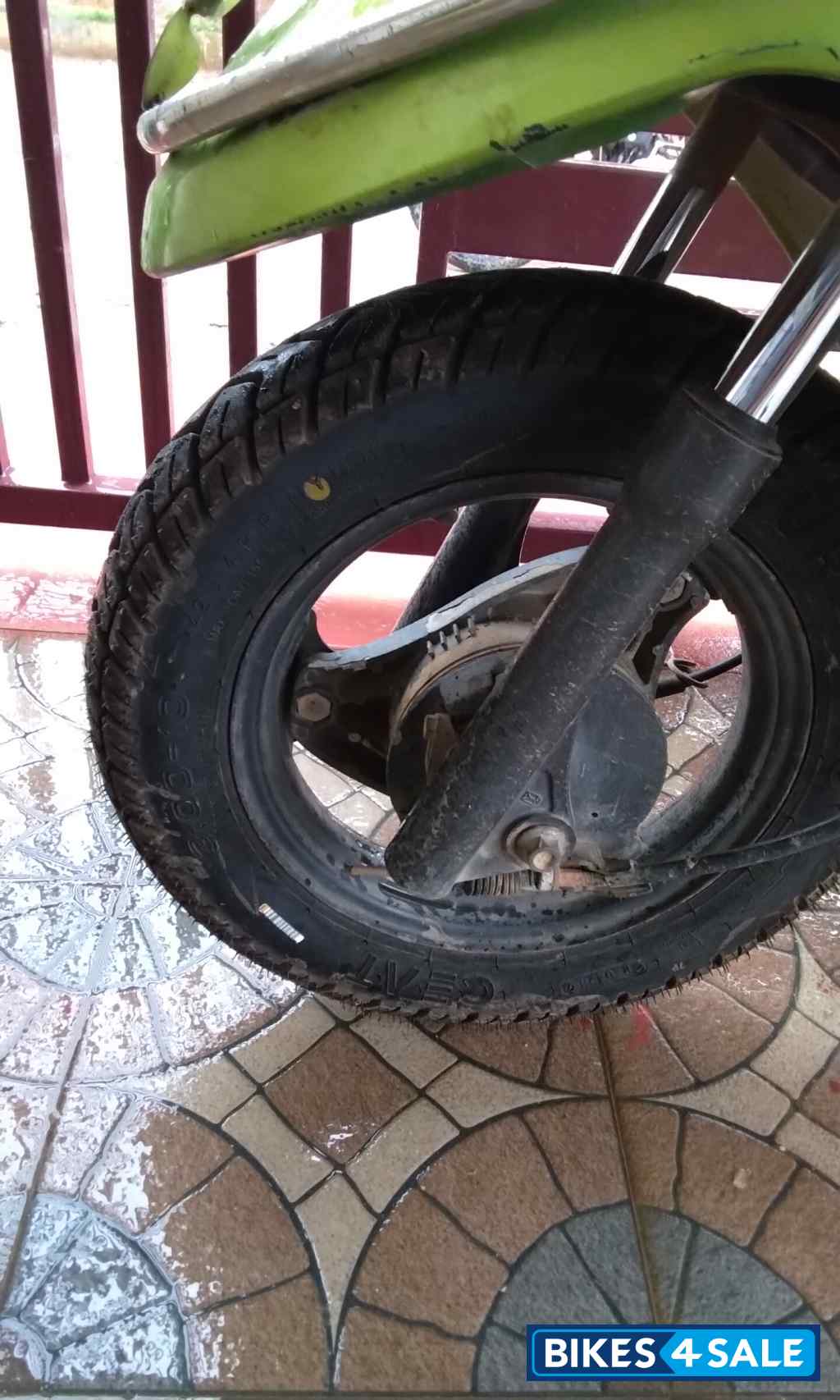 White Green TVS Scooty Pep