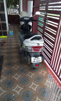 White Green TVS Scooty Pep