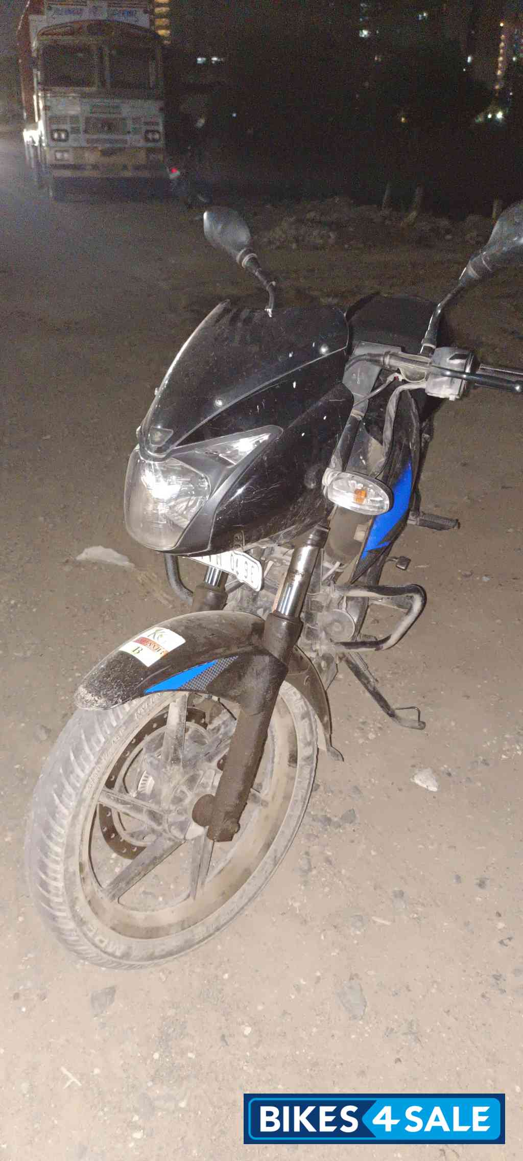 Black & Blue Bajaj Pulsar 150 Twin Disc BS6