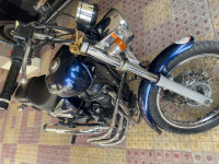 Blue Royal Enfield Thunderbird 350