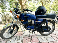 Blue & Black Yamaha RX 100